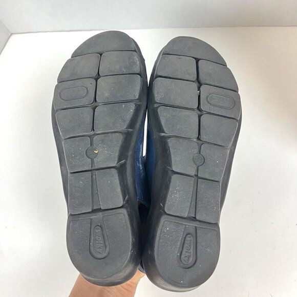 Wolky Arena Gladiator Wedge Metallic Blue Leather Comfort Sandals EU 38 US 7.5 - Picture 7 of 9